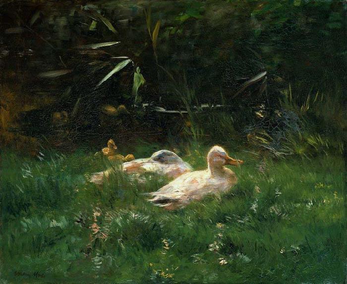 Willem Maris Ducks oil painting image